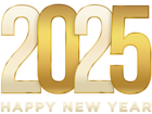 2025 New Year PNG Clip Art Image