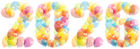 2026 Balloons Transparent PNG Clipart