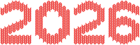 2026 Red Deco Transparent PNG Clipart