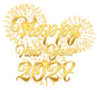 2027 Happy New Year With Fireworks Transparent PNG Image