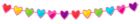 Transparent Heart Streamer PNG Clipart