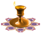 Happy Diwali Candle PNG Clipart