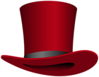 Red Top Hat PNG Transparent Clipart