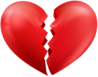 Broken Heart Transparent PNG Clip Art Image