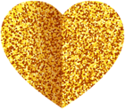 Gold Deco Heart Transparent Clip Art Image