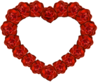 Rose Heart PNG Transparent Clip Art