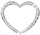 Silver Heart with Diamonds Free Clipart