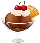 Chocolate Ice Cream Sundae Transparent Picture