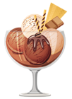 Transparent Chocolate Ice Cream Sundae Picture