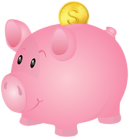 Piggy Bank PNG Transparent Clipart