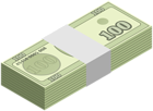 Wad of Money Transparent Clip Art Image