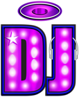 DJ Neon PNG Clip Art Image