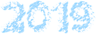 2019 Decorative Snowy PNG Clip Art Image