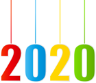 2020 Hanging Transparent Clipart