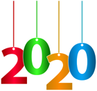 2020 Hanging Transparent Clipart PNG Image