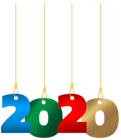 2020 Hanging Transparent PNG Clip Art Image