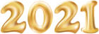 2021 Gold PNG Clip Art Image