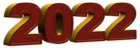 2022 3D PNG Transparent Clipart