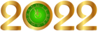 2022 Gold Transparent PNG Clipart Image