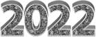 2022 Silver Deco Transparent Clipart