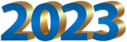 2023 Blue PNG Transparent Clipart