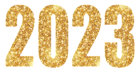 2023 Flat Gold Large PNG Image