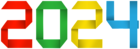 2024 Colorful PNG Clipart