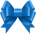 Blue Deco Bow Clip Art Image