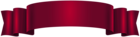 Dark Red Classic Banner Transparent Clipart