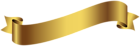 Gold Banner Transparent PNG Image