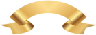 Golden Banner Transparent PNG Image