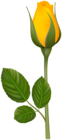 Yellow Rose Bud PNG Clipart