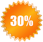 -30 Off Sale Label PNG Clip Art Image