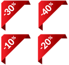 Discount Corners PNG Clip Art Image