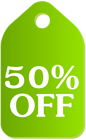 Green Discount Tag PNG Clip Art Image