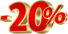 Minus Twenty Percent PNG Clipart