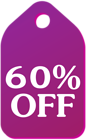 Purple Discount Tag PNG Clip Art Image