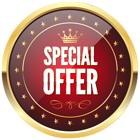 Red Special Offer Badge Transparent PNG Clip Art Image