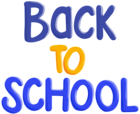 Back to School Text PNG Clip Art Image