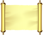 Gold Scrolled Paper PNG Clipart