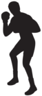 Boxer Silhouette Clip Art Image