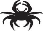 Crab Silhouette PNG Clip Art Image