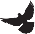 Dove Silhouette PNG Clip Art