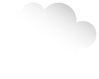 Bubble Speech Cloud White PNG Clip Art Image