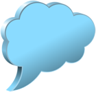 Speech Bubble Cloud Transparent PNG Image