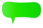 Speech Bubble Green PNG Clipart