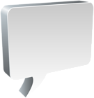 Speech Bubble White PNG Clip Art Image