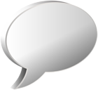 Speech Bubble White Transparent PNG Image