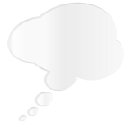 White Bubble Speech PNG Image