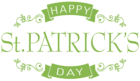 Happy Saint Patrick's Day PNG Clip Art Image